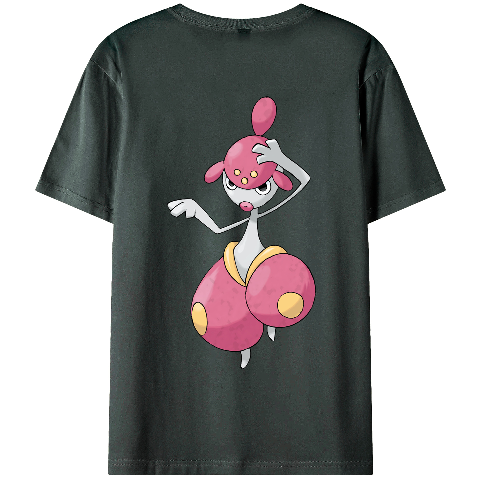 （画像用） ポケットモンスター Pokémon 綿100％ メンズ半袖Tシャツ（バックプリント） 通気性